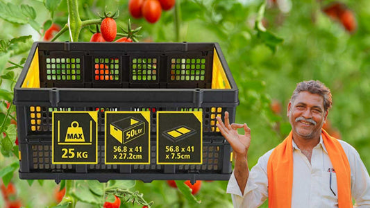 crates for Indian farmer