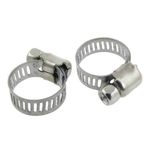 युवकॉन ॲडजस्टेबल 1/2 क्लॅम्प 5pcs पॅक/क्लिप गॅस पाईप/वॉटर पाईप/होज पाईप/इंधन पाईप इ.