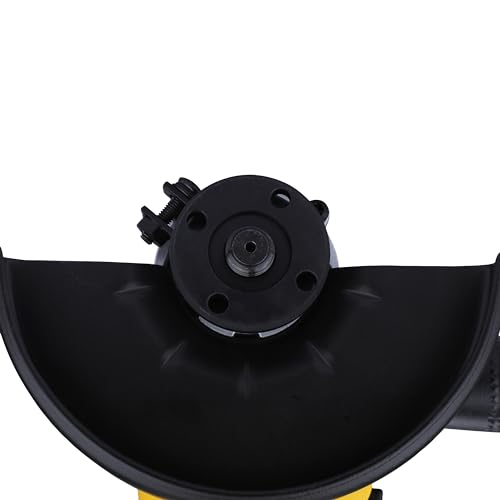 DEWALT DWE4115, 950W, 5'' (100mm) हेवी ड्युटी अँगल ग्राइंडर हेवी ड्युटी ऍप्लिकेशन्ससाठी स्पिंडल लॉक आणि स्लाईड स्विचसह इंजिनिअर केलेले, 2 वर्षांची वॉरंटी (साइड हँडल समाविष्ट)