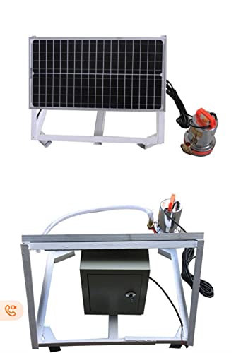 एपीएम 12V सोलर सबमर्सिबल वाटर पंप 150W सोलर पैनल या बैटरी संचालित डीसी वाटर पंप अधिकतम हेड 25-30 फीट और प्रवाह 4000Lph स्टेनलेस स्टील पाइप आकार 1" केबल लंबाई 2M