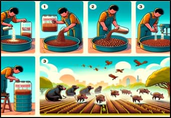 जंगली सूअर/सूअरों के लिए बंदर-जंगली पशु विकर्षक: 250ml