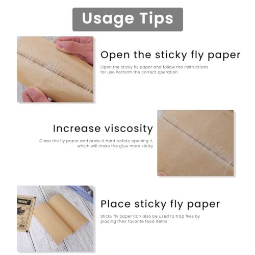 Optifit® 100Pcs Fly Trap Kit for Insects, Whiteflies, Aphids, Leaf Minor, Ultra sticker Trap for Indoor, Greenhouse, Dining Room, Pesticide Free Fly Sticky Trap(26 x 19 cm)
