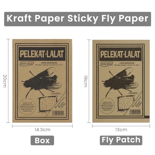 Optifit® 100Pcs Fly Trap Kit for Insects, Whiteflies, Aphids, Leaf Minor, Ultra sticker Trap for Indoor, Greenhouse, Dining Room, Pesticide Free Fly Sticky Trap(26 x 19 cm)