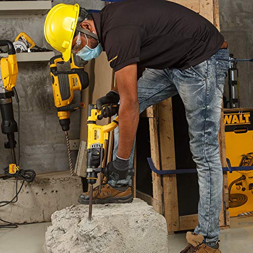 DEWALT DCH263P2 28mm 18V XR Li-ion D-हँडल SDS प्लस कॉर्डलेस रोटरी हॅमरसह ब्रशलेस मोटर w 2x5.0Ah बॅटरी समाविष्ट-परफॉर्म आणि प्रोटेक्ट शील्ड