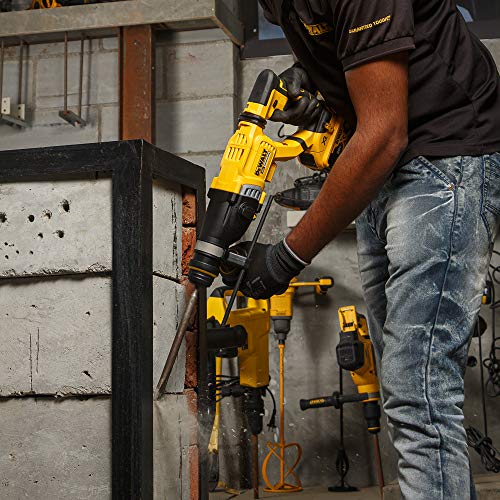 DEWALT DCH263P2 28mm 18V XR Li-ion D-हँडल SDS प्लस कॉर्डलेस रोटरी हॅमरसह ब्रशलेस मोटर w 2x5.0Ah बॅटरी समाविष्ट-परफॉर्म आणि प्रोटेक्ट शील्ड