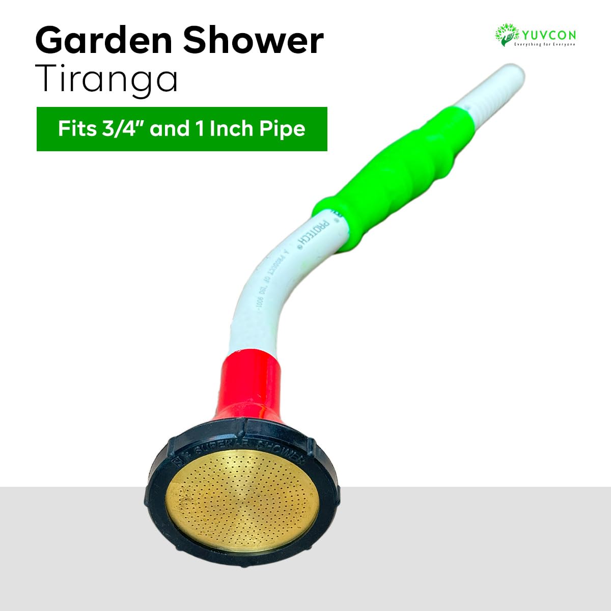 YUVCON गार्डन शावर, बागवानी, कृषि और मवेशी देखभाल के लिए शावर (तिरंगा - पीतल का जाल)
