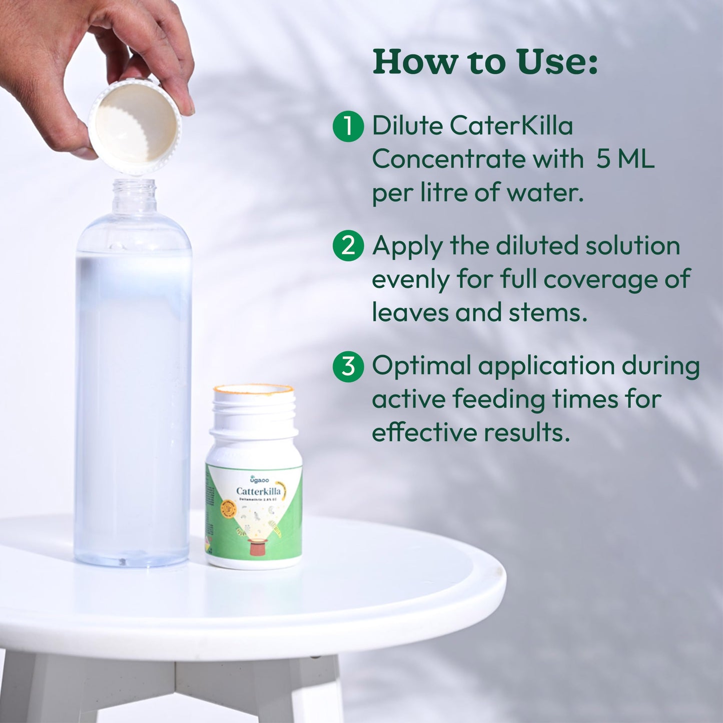 UGAOO Caterkilla Caterpiller Killer and Repellent for Plants, Garden | DIY Concentrate Solution (100 ML)