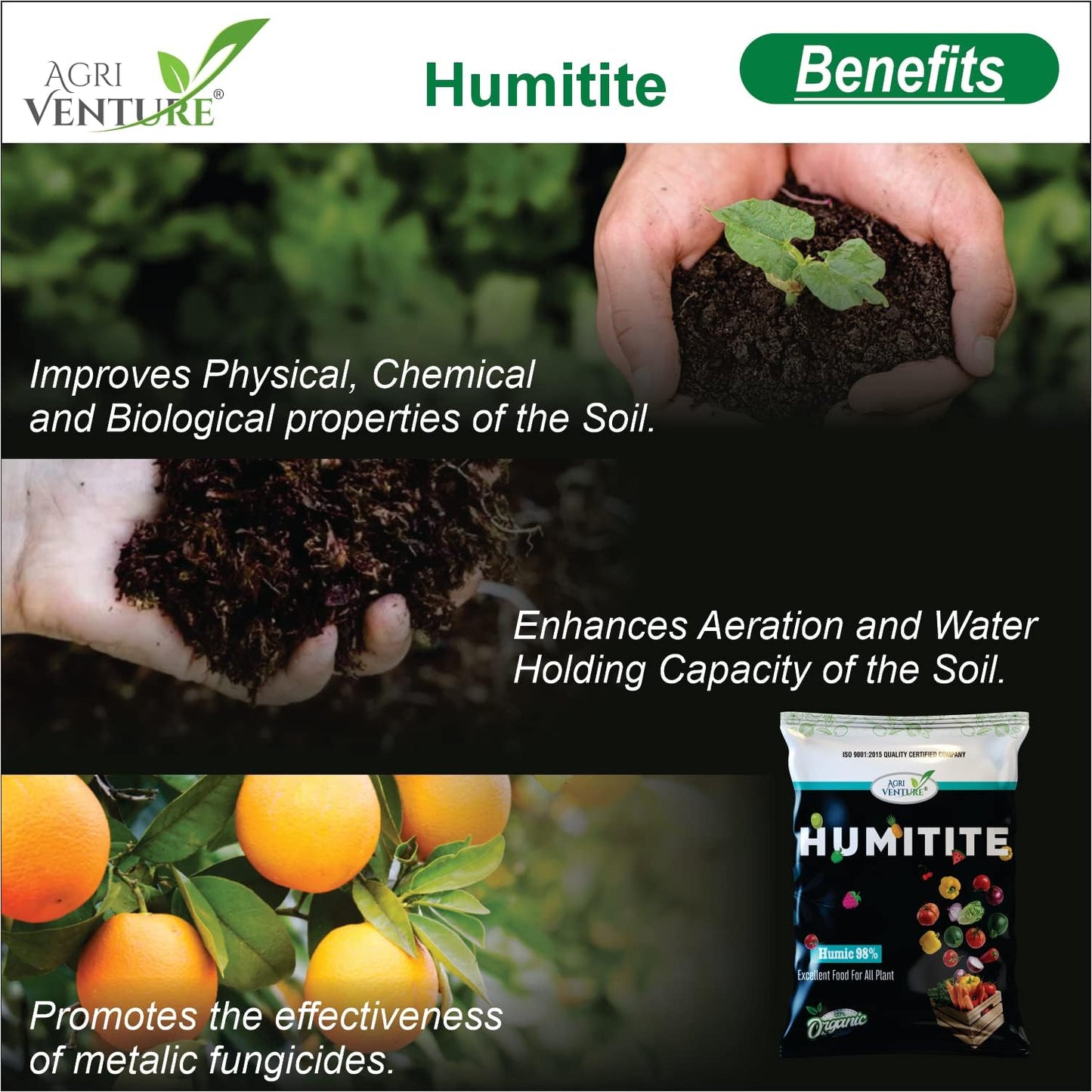 Granular humic acid