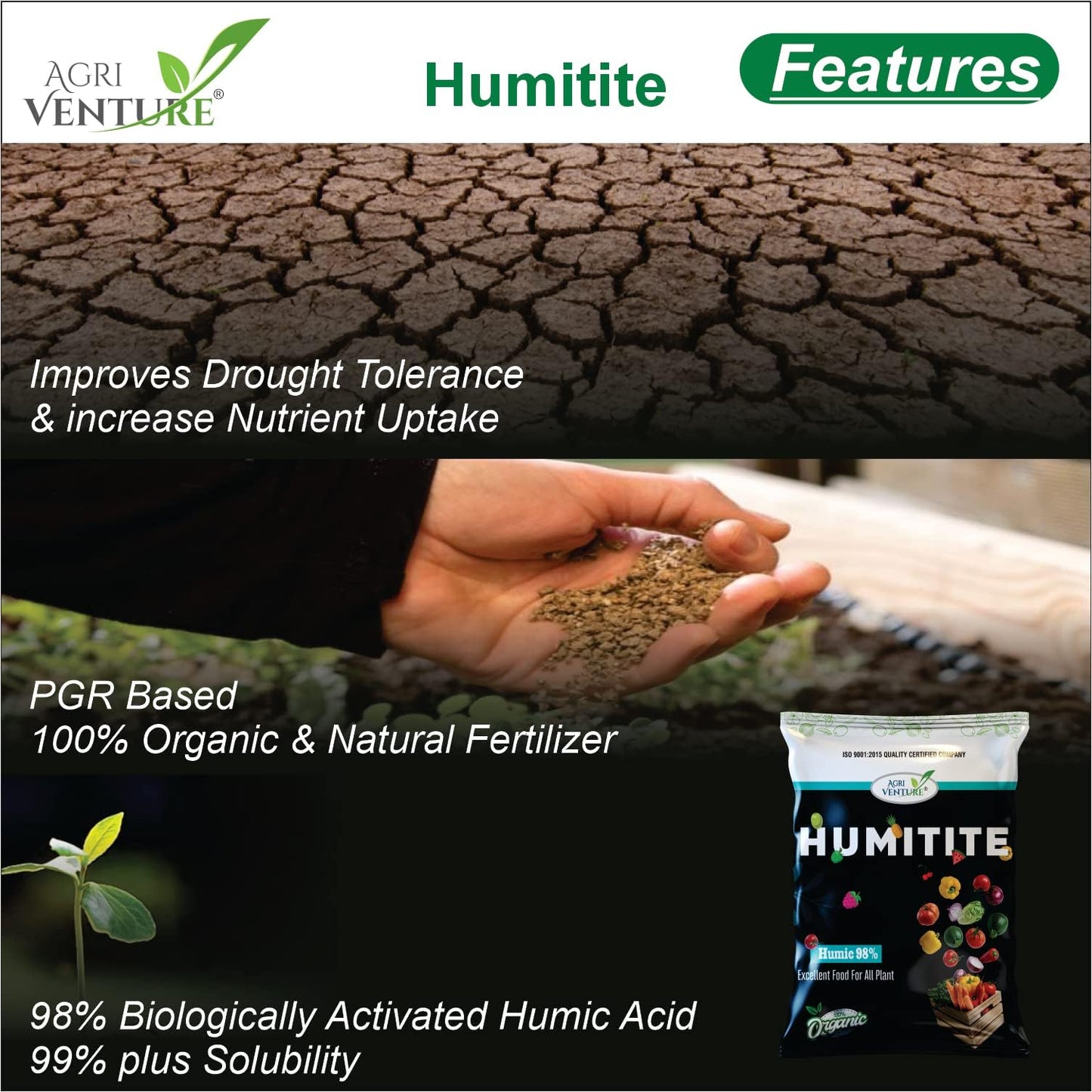 Humic acid for organic gardening