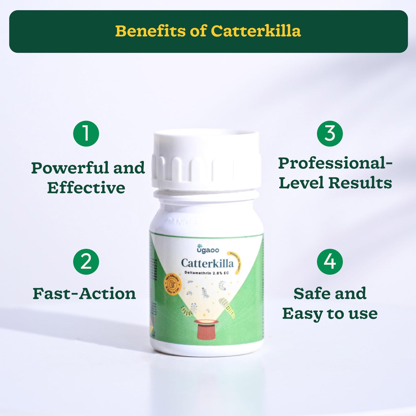 UGAOO Caterkilla Caterpiller Killer and Repellent for Plants, Garden | DIY Concentrate Solution (100 ML)