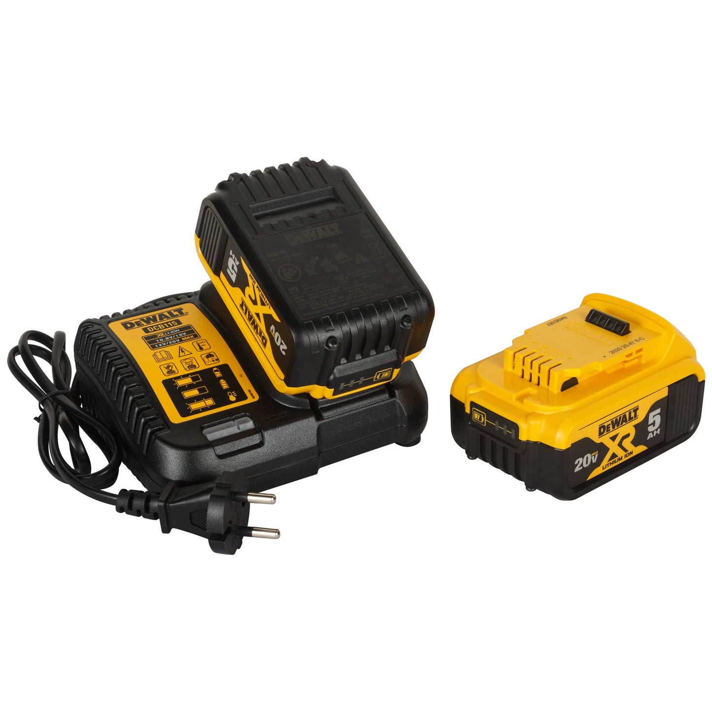 DEWALT DCH263P2 28mm 18V XR Li-ion D-हँडल SDS प्लस कॉर्डलेस रोटरी हॅमरसह ब्रशलेस मोटर w 2x5.0Ah बॅटरी समाविष्ट-परफॉर्म आणि प्रोटेक्ट शील्ड