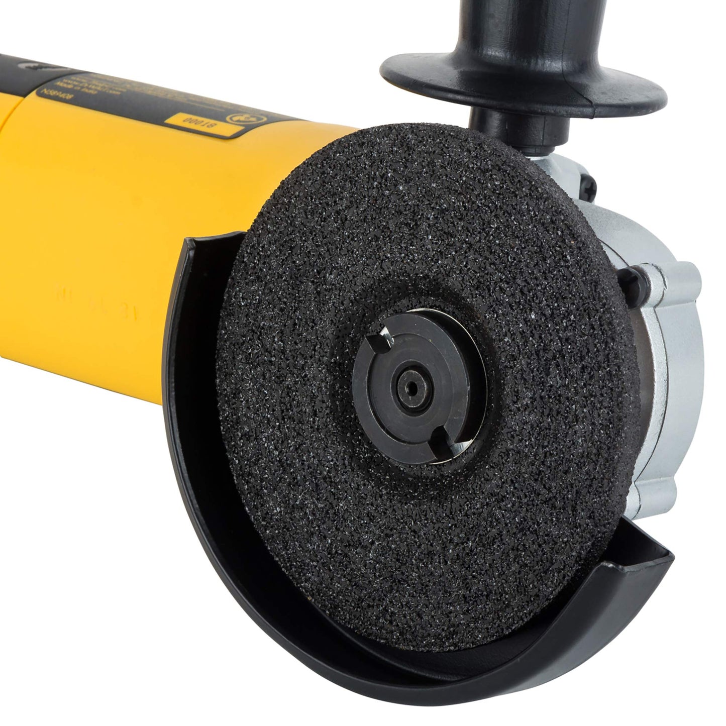 DEWALT DW801-IN, 850W, 4'' (100mm) हेवी ड्युटी अँगल ग्राइंडर हेवी ड्युटी ऍप्लिकेशन्ससाठी स्पिंडल लॉक आणि टॉगल स्विचसह इंजिनिअर केलेले आहे, 2 वर्षांची वॉरंटी (साइड हँडल समाविष्ट)