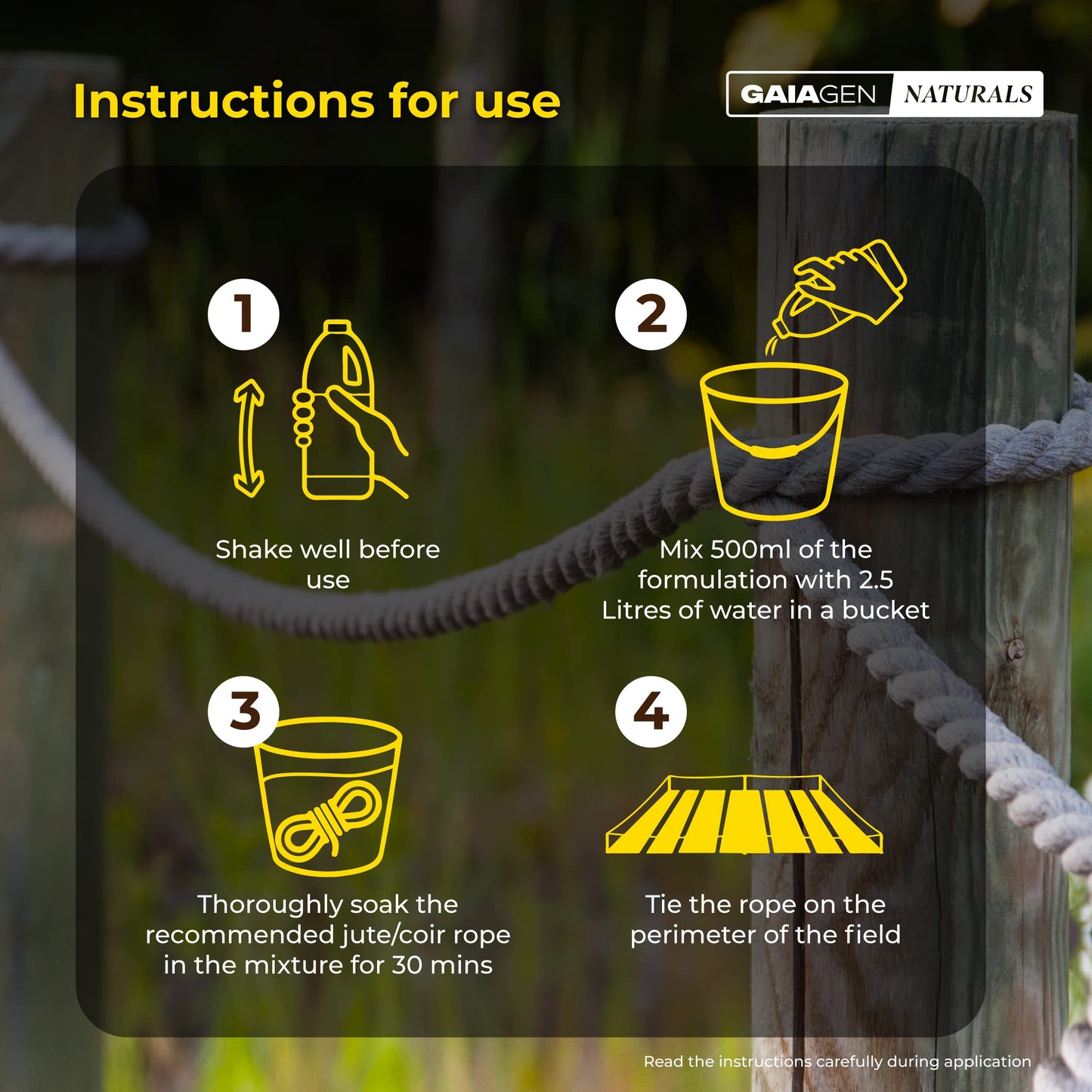 GAIAGEN Wild Animal Repellent | Natural & Humane Wildlife Control |