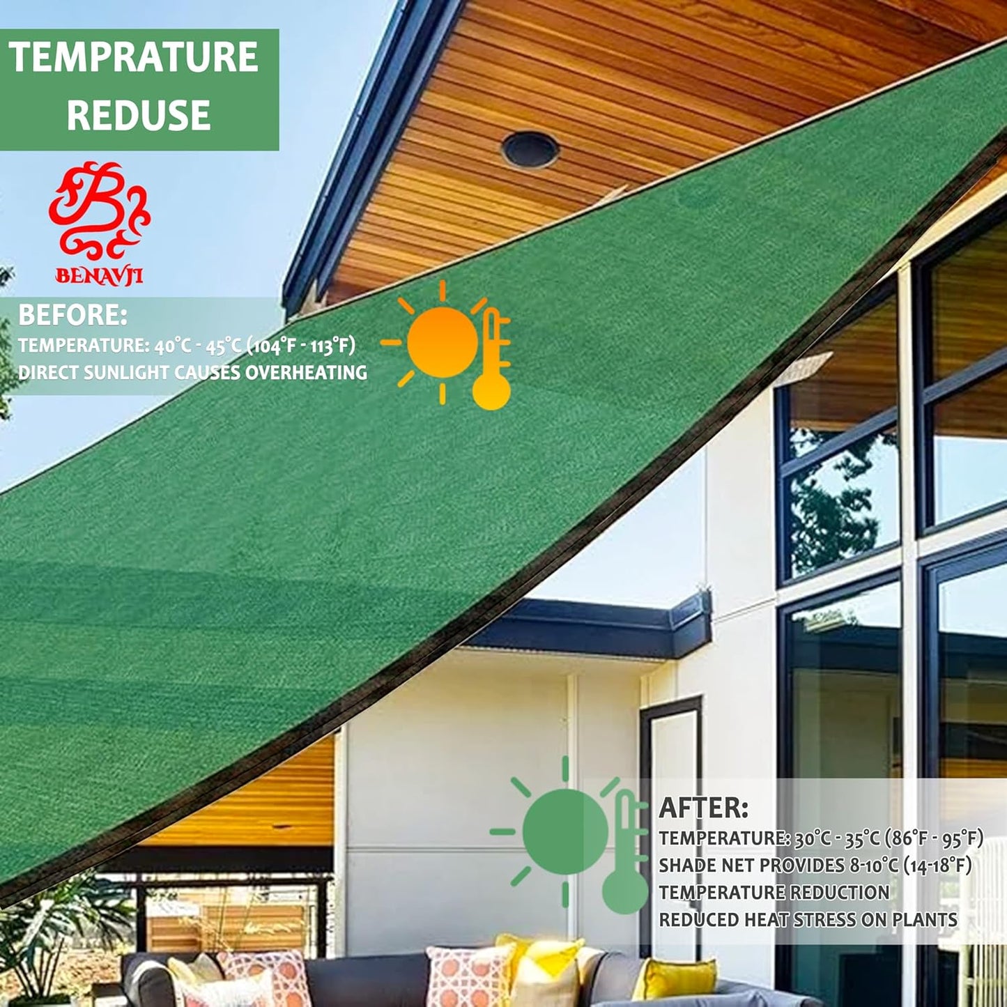 balcony shade net