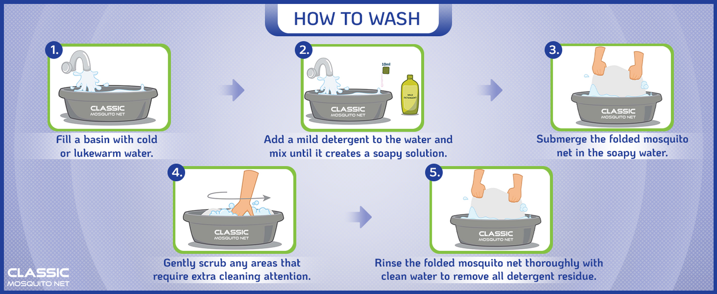 mosquito net washable