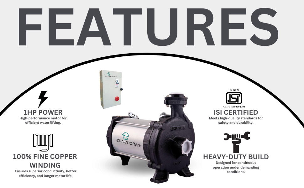 features of open well submersible