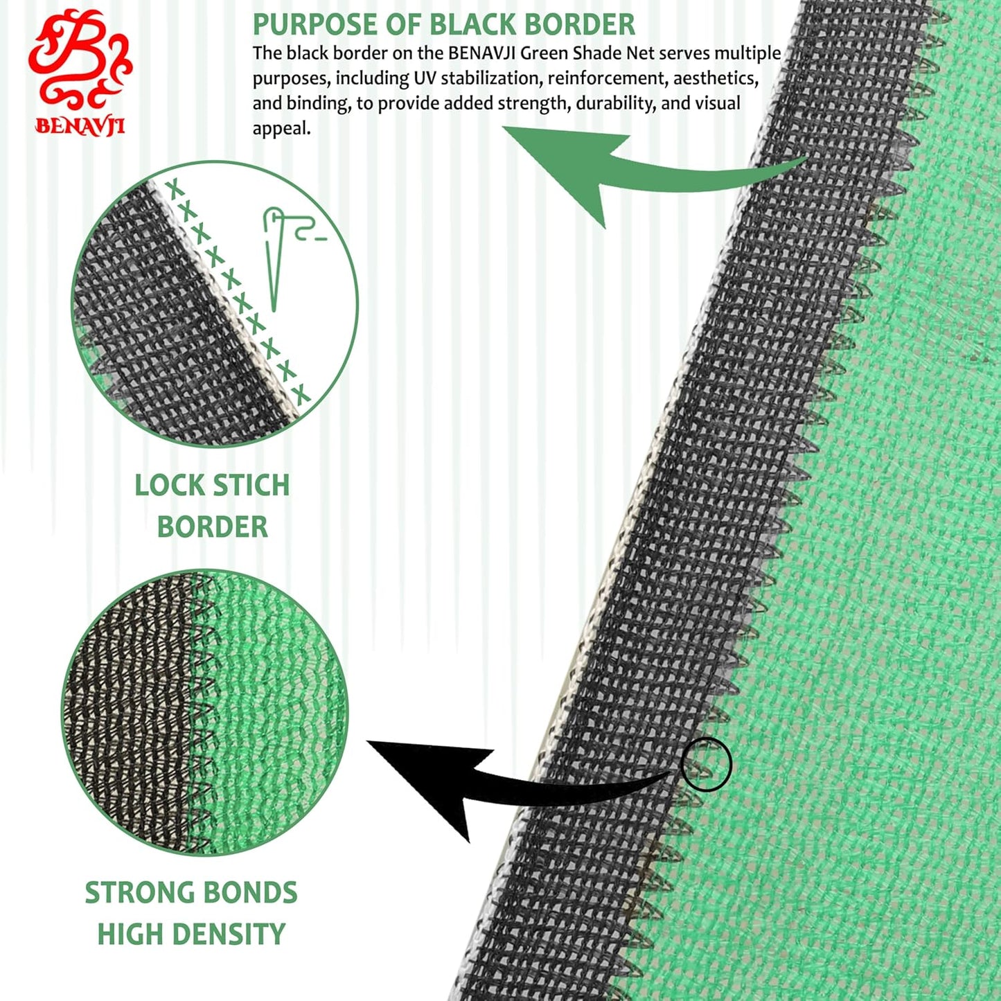 shade net with black border