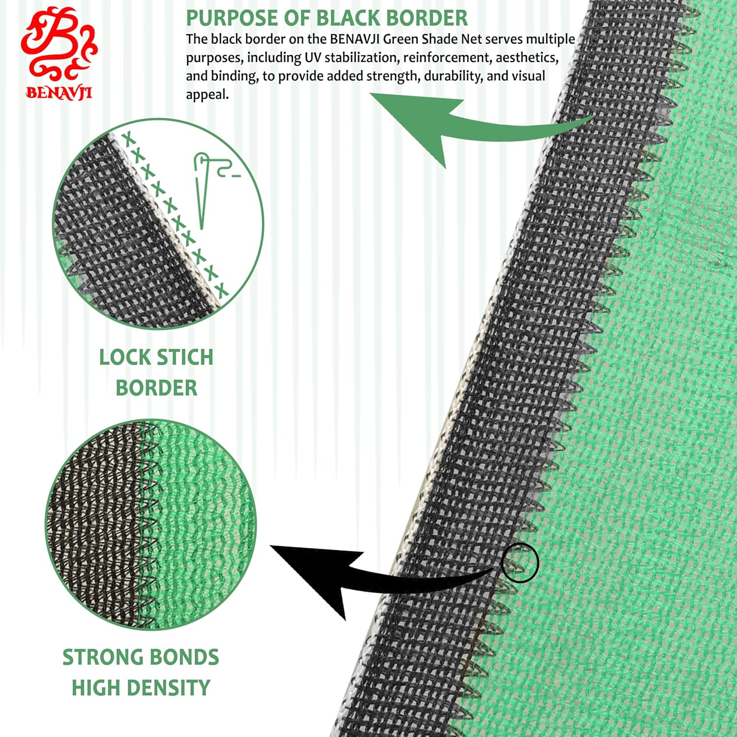 shade net with black border