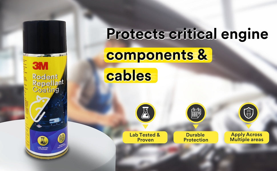Protect critical parts and tools with 3M Rodent Repellant Coating