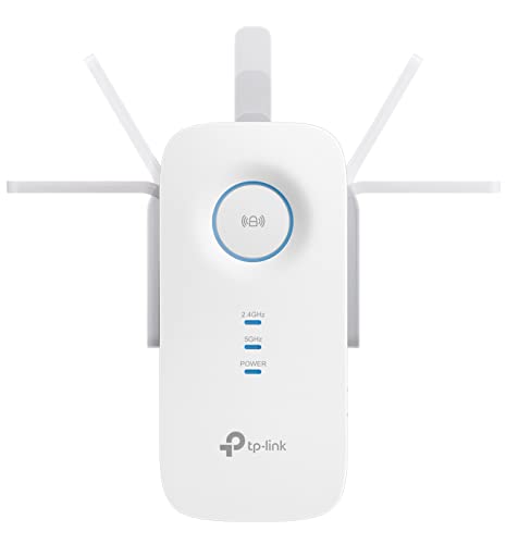 TP-Link AC1750 Universal Dual Band Range Extender, Broadband/Wi-Fi Extender, Wi-Fi Booster/Hotspot with 1 Gigabit Port and 3 External Antennas, Built-in Access Point Mode, 1750Mbps Speed (RE450)