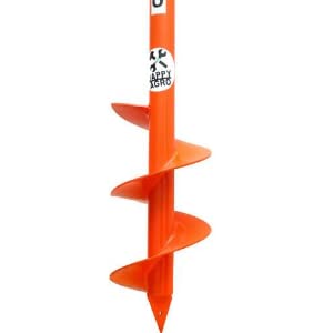 Post Hole Auger Digger Manual Use for Bamboo Plantation Construction Work Heavy Duty Drilling Machine Easy to Use Heavy Material Use 37 Inch Deep 14 Inch Handle Daimter 6 inch