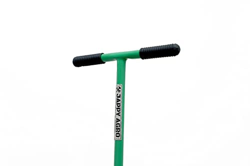 Post Hole Blade Auger Digger Earth Garden Drill Non-Slip Handle, Spiral Drill Planter Bit for Planting Trees, Seedlings, Bedding Plants, Deep Cultivating, Digging Weeds Roots(daimeter/Hole 3 Inch)