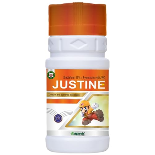 जस्टिन - डिनोटेफ्यूरन 15% + पाइमेट्रोज़िन 45% डब्ल्यूजी कीटनाशक (250 ग्राम) | कुल