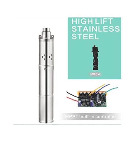 Asian Pumps & Machineries 24v 350W Solar bldc Submersible Pump for Openwell/Borewell Farm Construction Marine & Irrigation Head 180-190 Ft Pipe Size 1” Flow Rate 1700-2000 L/hr