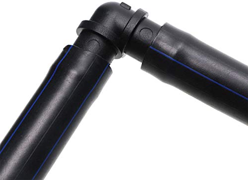 Pinolex® Irrigation Accessories Fittings Elbow Corner 90 for 1/2 Online Lateral Drip Tubing Barbed Connectors 16mm .520 ID and Compatible or Sprinkler Systems (Pack of 50)