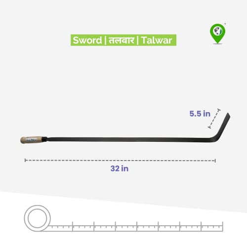 Desi Point Handmade Grass Sword for Gardening - Grass and Weed Cutting Purpose (One-Handed Use)