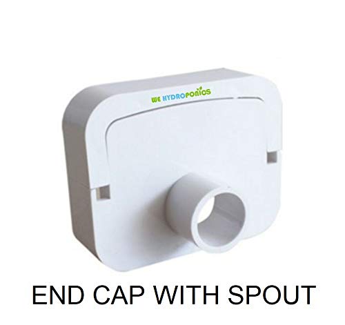 WE Hydroponics END CAPS with Spout - Set of 4pc,Suitable for 100 x 80 mm WE Hydroponic's NFT Channels