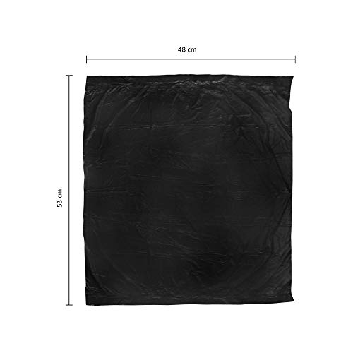 Amazon Brand - Presto! Oxo-Biodegradable Garbage Bags, Medium -(19 x 21 inches) - 30 bags/roll (Pack of 6, Black)