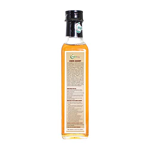 न्यूट्रिऑर्ग लिक्विड गुड़ 250ml (2 का पैक) || प्राकृतिक रूप से उगाया गया | कोई संरक्षक नहीं मिलाया गया