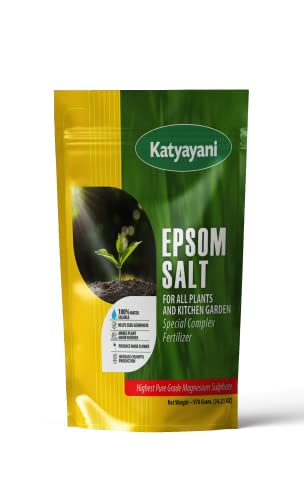 Katyayani Epsom Salt Highest Pure Grade Magnesium Sulphate, 100% Water- Soluble,Nutrient Supplement for Plant Growth.