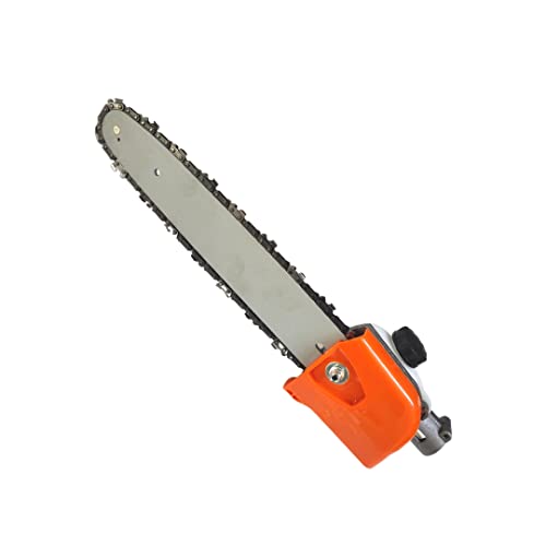 OREZEN Pole Chain Saw Attachment For Brush Cutter 9 Teeth Spiline Used For Hand Chain Saw, Tree Felling, Pruning, Tree Branches (Size : 26 mm)