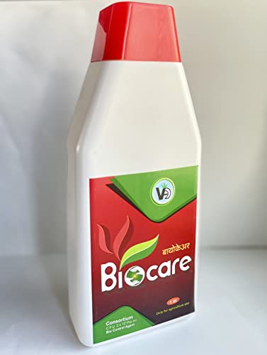 VIJAYA AGRO INDUSTRIES Biocare Organic Gardening Insecticide Water-Soluble Concentrate Spray for Indoor/Outdoor Plants and Garden (1 Litre)