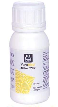 याराविटा झिंट्रॅक झिंक 39.5% द्रव फवारणी वनस्पती वाढीचे खत सर्व वनस्पती आणि बागांसाठी वर्डक्लास उत्पादन 250 मिली - यारा खत