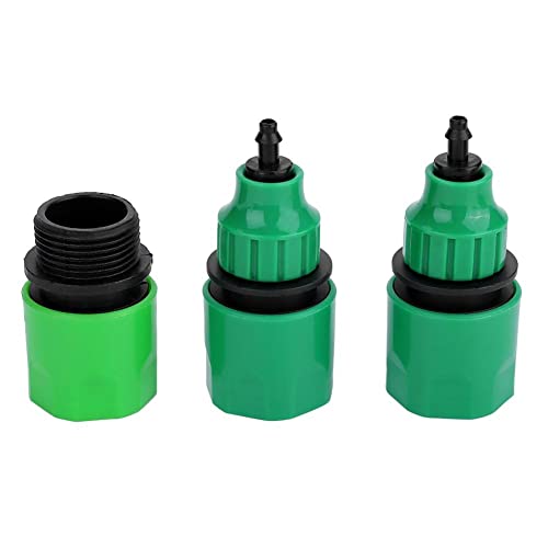 Ubersweet® Automatic Water Timer, 5pcs/Set Watering Irrigation Controller Kit with G3/4 7/11mm Quick Y-Shaped Connector for Landscape Agriculture Garden Orchard