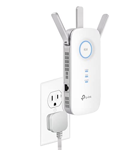 TP-Link AC1750 Universal Dual Band Range Extender, Broadband/Wi-Fi Extender, Wi-Fi Booster/Hotspot with 1 Gigabit Port and 3 External Antennas, Built-in Access Point Mode, 1750Mbps Speed (RE450)