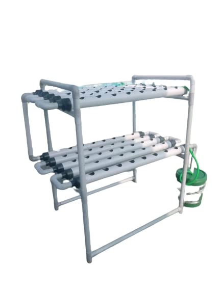 Agro Labs 80 प्लांटर हाइड्रोपोनिक NFT किट घर/बाहर हरे रंग के लिए