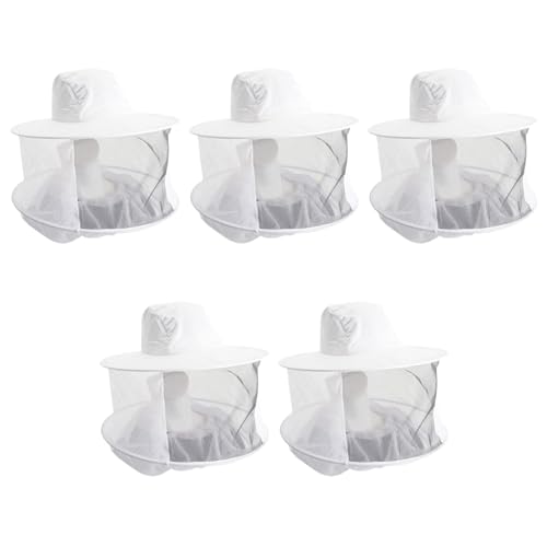 मधुमक्खी पालकों के लिए एएनपी बीईई हनी बी घूंघट, मैं चेहरे को मधुमक्खी के डंक से बचाता हूं, मैं सांस लेने योग्य और आरामदायक मधुमक्खी घूंघट, टिकाऊ सामग्री से बना, आवश्यक मधुमक्खी पालन उपकरण, सफेद (1)