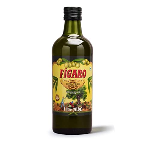 Figaro Extra Virgin Olive Oil- Cold Extracted- Perfect for Salad, Paratha, Marinade - Imported from Spain- 1L