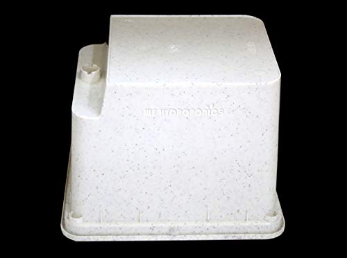 WE Hydroponics Dutch Bucket -1pc, Hydroponic Bucket for Growing Plants, Color : Granite White