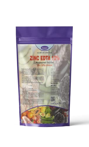 Katyayani Zinc EDTA 12 % Fertilizer for Soil & Foliar Application Remove The Deficiency of Zinc from All Crops (450 Gram)