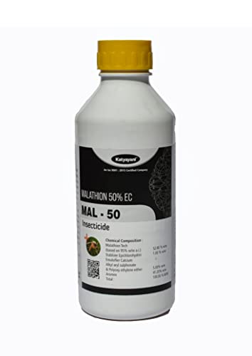 Katyayani Malathion 50% EC Broad Spectrum Insecticide Controls Insects on Many ornamentals, Fruit & Vegetables (10 Litre (1 LTR x 10))