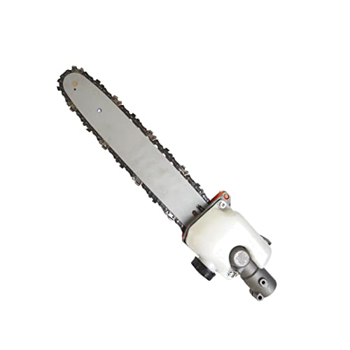 OREZEN Pole Chain Saw Attachment For Brush Cutter 9 Teeth Spiline Used For Hand Chain Saw, Tree Felling, Pruning, Tree Branches (Size : 26 mm)