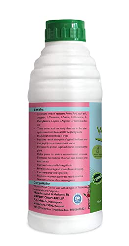 एक्सफ़र्ट वंडर फूल लिक्विड (बागवानी, हाइड्रोपोनिक्स, ग्रीन हाउस में पौधों के लिए कार्बनिक अमीनो एसिड 38% मिश्रण) (250 एमएल)