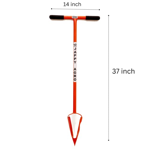 Post Hole Hand Auger, Earth Hole Digger, Use for Coconut Plantation .Banana Plantation .Agriculture Fencing .Nursery &Gardening Plantation and Multipurpose (Daimeter 5 inch)