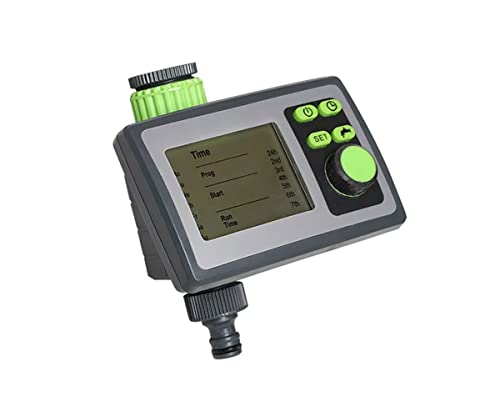 Pinolex Programmable Watering Timer Sprinkler Water Garden Irrigation Controller Feature Garden Lawn Hose Faucet System Auto & Manual Mode