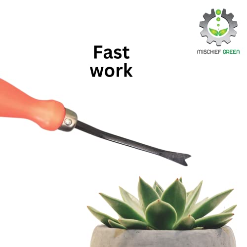 Mischief Green,Hand Weeder-1 Pc Weed Remover Agriculture Tool for Gardens |Weeding Tool for Terrace Garden |Durable Hand Weeder for Garden |Garden Plants Weeder for Lawn